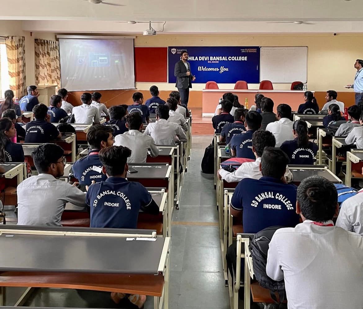 Lecture hall training at SD Bansal College Indore